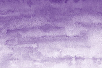 Obraz na płótnie Canvas Violet ink and watercolor textures on white paper background. Paint leaks and ombre effects. Hand painted abstract image.