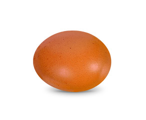Egg isolated on white background, with clipping path.