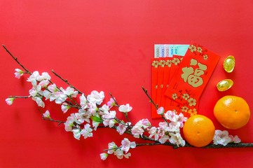 Chinese New Year festival - Red money packet(Chinese text means blessing,auspicious & everything...
