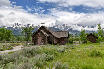 Chapel of the Transfiguration in the Grand Teton National Park, Wyoming
