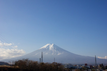 Mount Fuji from the high view.