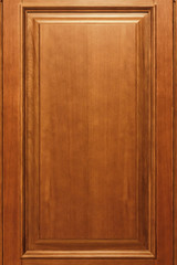 Front view of parts of the beautiful wooden door close up
