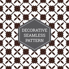 Batik Seamless Decorative Pattern Background