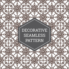 Batik Seamless Decorative Pattern Background