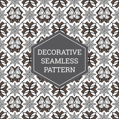 Batik Seamless Decorative Pattern Background