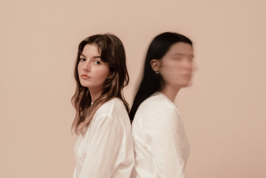 Portrait of women standing indoors