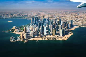 Fotobehang Doha city view © anekoho