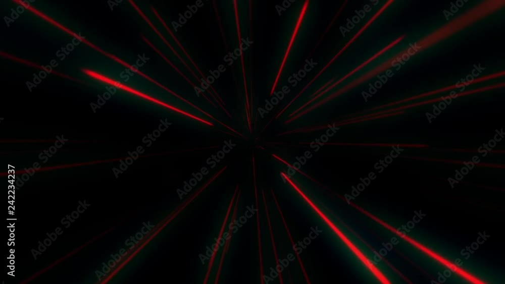 Poster abstract space travel motion background. red star field pattern warp motion.abstract wormhole tunnel