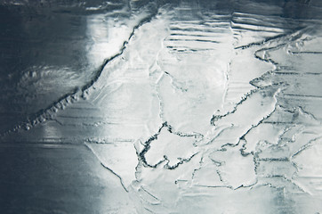 The texture of the ice. The frozen water.Winter background  
