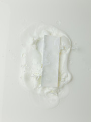 a milk wave. after falling into milk.