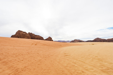 Majestic Jordanian desert.