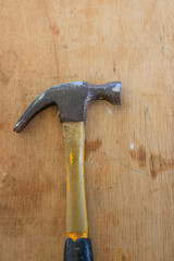 Carpenters are using tools with wood working furniture.