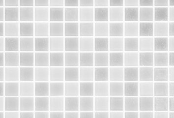 White or gray ceramic wall and floor tiles abstract background. Design geometric mosaic texture for the decoration of the bedroom. Simple seamless pattern for backdrop advertising banner poster or web