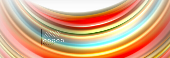 Smooth liquid blur wave background, color flow concept, illustration