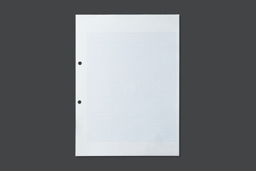 White sheet of paper texture for background with clipping path.