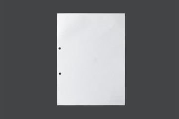 White sheet of paper texture for background with clipping path.