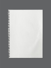 White sheet of paper texture for background with clipping path.
