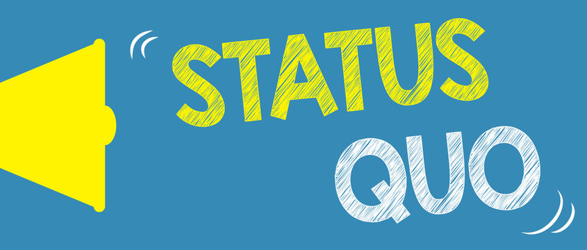 Status quo on ripped paper - Status Quo