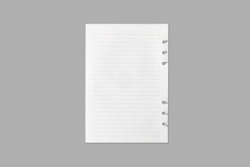 White sheet of paper texture for background with clipping path.