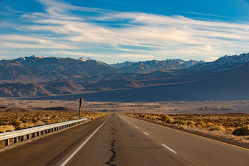 Beautiful view On the way to Mammoth Lakes Hwy 395, California, US.