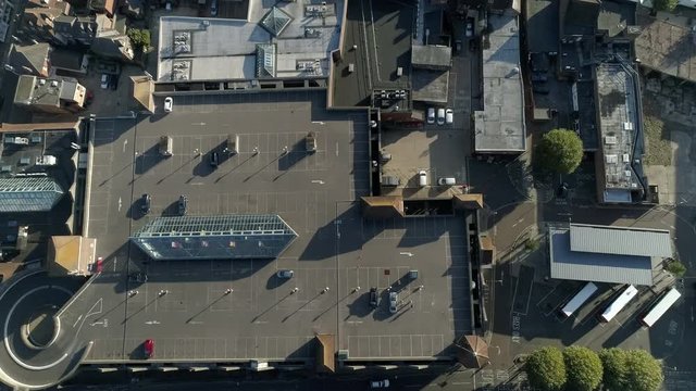 Building rooftop in Havant, overhead aerial