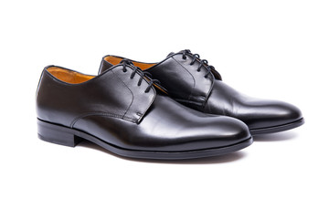 Black shoes isolated on white background