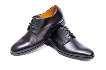 Black shoes isolated on white background