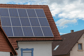 Solaranlage auf einem Dach