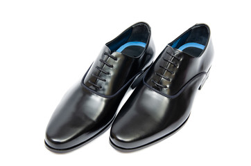 Black shoes isolated on white background