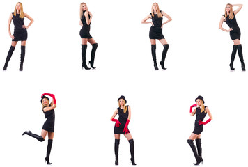 Beautiful woman wearing topboots