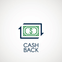 money transfer Icon symbol. currency exchange, financial investment service, cash back refund, send and receive mobile payment concept. line icon vector illustration - Vector