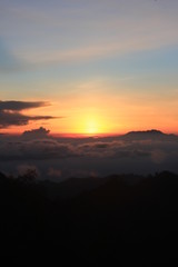 beutiful landsape sunrise over the Bromo mountain