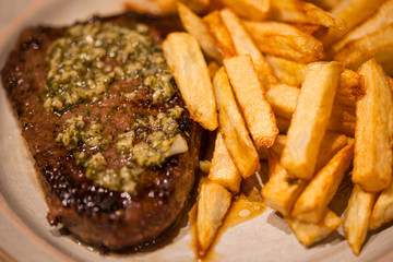 Rump Steak with Fries