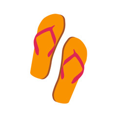 flip flops isolated on white background