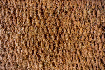 coconut fiber matt brown color background wallpaper texture