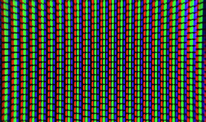 TV pixels closeup. Macro screen pixel.