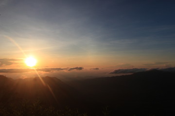 beutiful landsape sunrise over the Bromo mountain