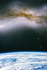 planets, stars and galaxies in outer space showing the beauty of space exploration. Elements...