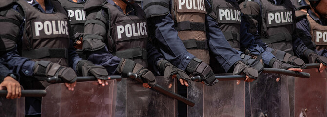 Police riot training