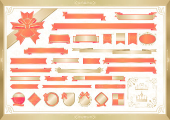 リボン フレーム セット © PIRARUKU