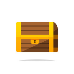 Treasure chest vector isolated