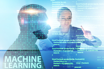 Machine learning concept as modern technology