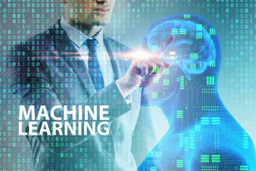 Machine learning concept as modern technology