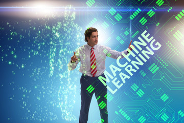 Machine learning concept as modern technology