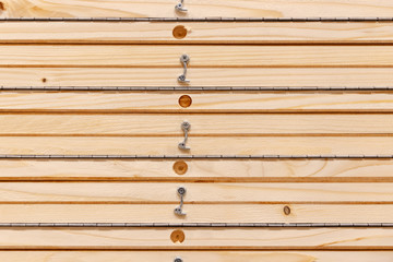 building material - wooden planks with hinge