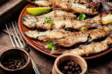 Deep fried fish