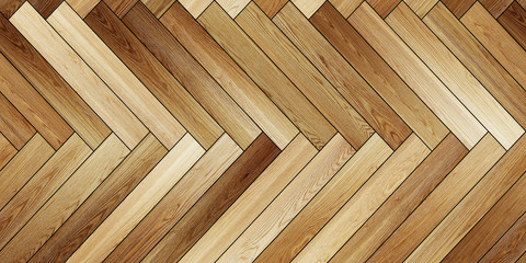 Seamless wood parquet texture horizontal herringbone light brown