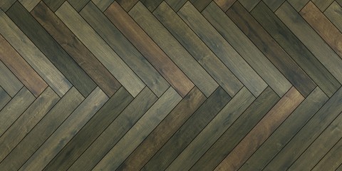 Seamless wood parquet texture horizontal herringbone pale green