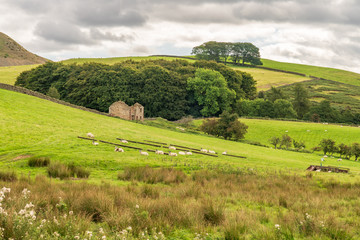 Obraz premium North Pennines landscape on the way between Dufton and High Cup Nick in Cumbria, England, UK