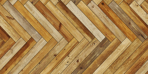 Seamless wood parquet texture horizontal herringbone dark brown